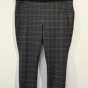 Ladies stretch Checkered Pants - Black and Gray